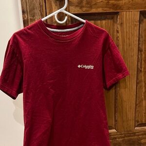 Columbia Kids Burgundy Short Sleeve Tee